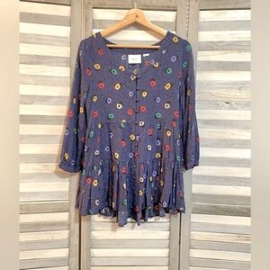 Maeve Anthropologie peplum top